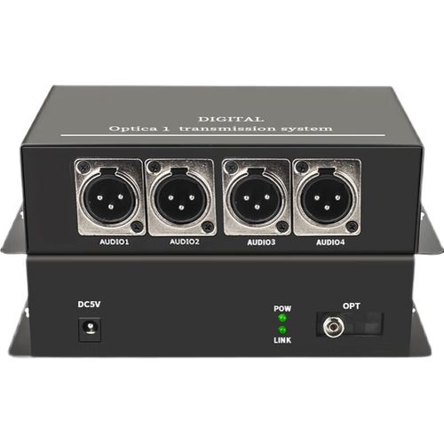 4路正向卡侬音频光端机 卡农平衡音频收发器的应用与技术解析